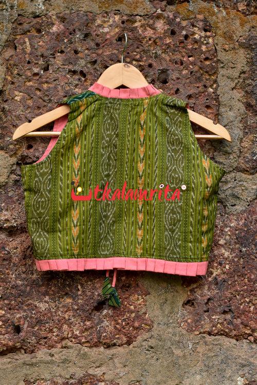 Green Fields Frilly (Ladies Shrug )