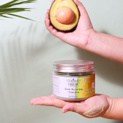 Avocado Face and Body Cream Scrub