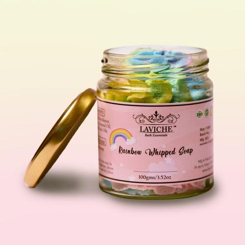 Rainbow Whipped Soap