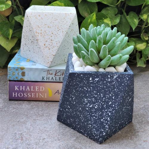 Speckled Planter - Blue