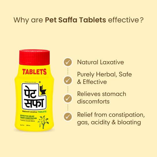 Pet Saffa Natural Laxative Tablets - 30 Tabs