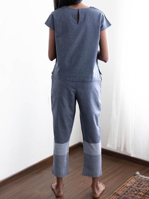 Smoky Blue Pyjama Set