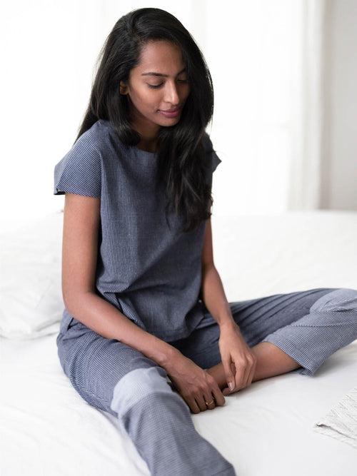 Smoky Blue Pyjama Set