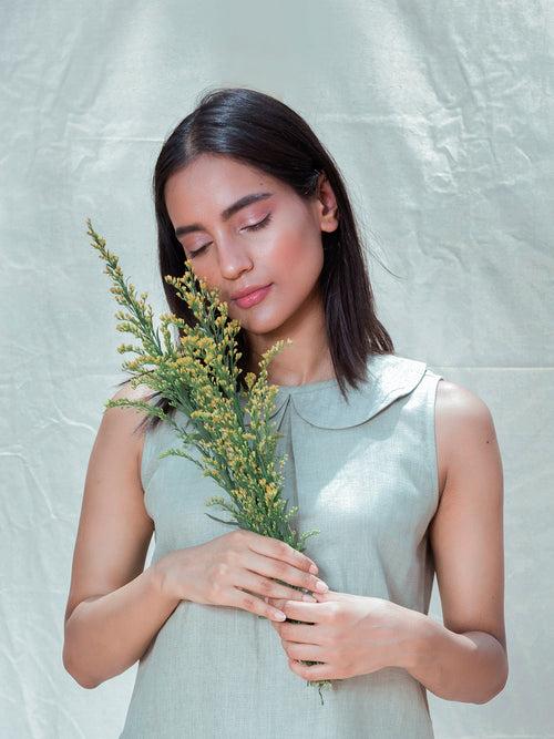 Pastel Green Sleeveless Dress