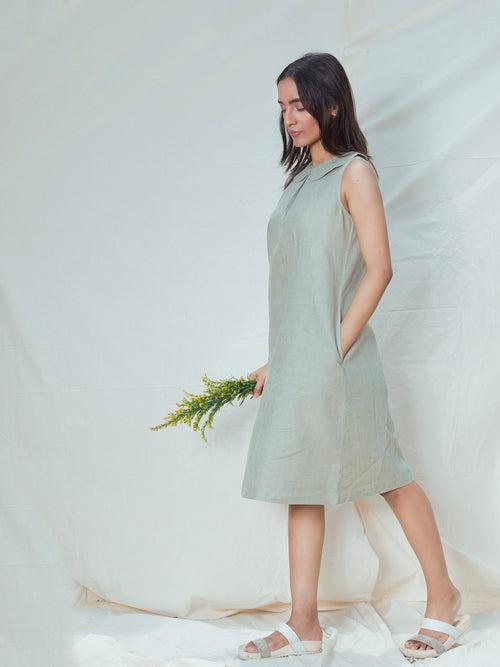 Pastel Green Sleeveless Dress