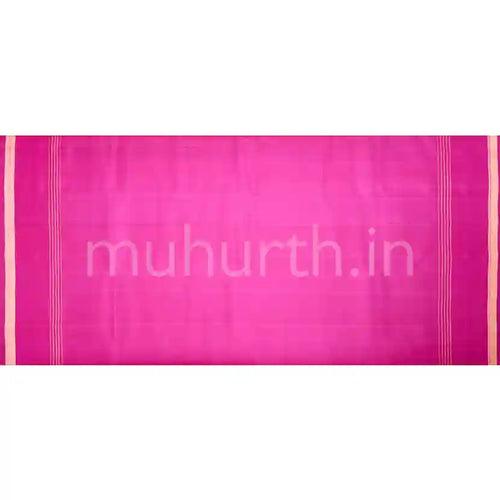 Kanjivaram Black Silk Saree with Rose