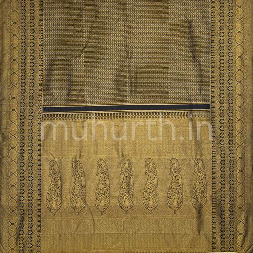 Kanjivaram Black Silk Saree