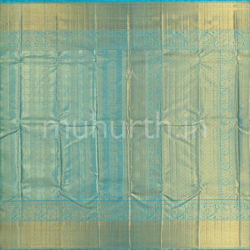 Kanjivaram Ananda Blue Silk Saree