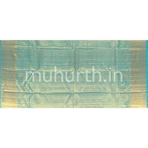 Kanjivaram Ananda Blue Silk Saree