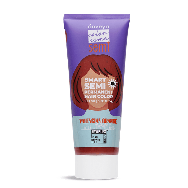 Anveya Valencian Orange Semi Permanent Hair Color, 100ml