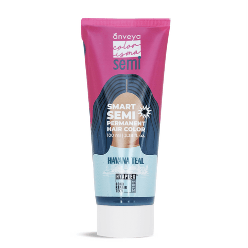 Anveya Havana Teal Semi Permanent Hair Color, 100ml