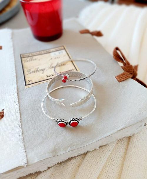 3 in 1 Stackables - Red & Silver