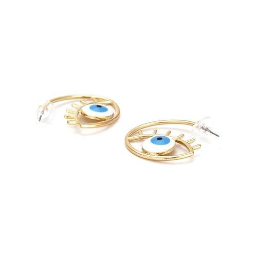 Aura Guardian Eye Hoops