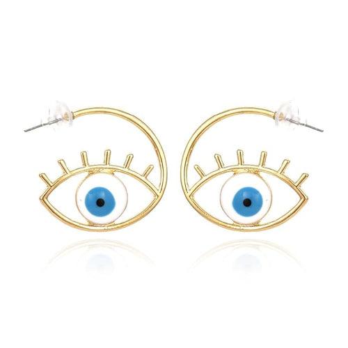 Aura Guardian Eye Hoops