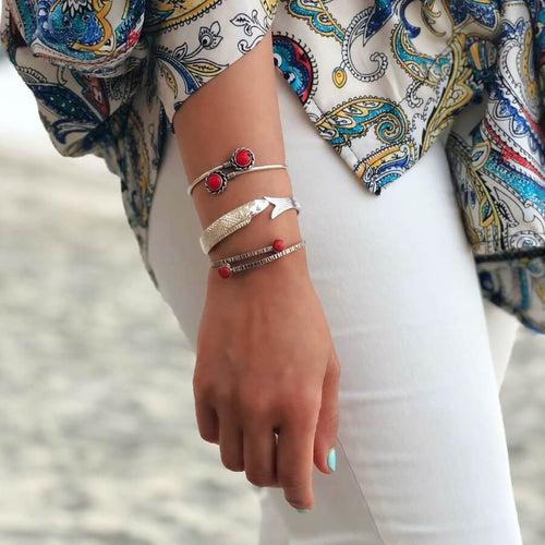 3 in 1 Stackables - Red & Silver