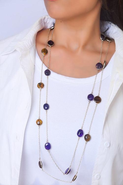 2 in 1 Semi Precious Necklaces