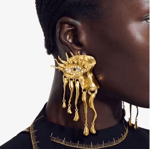 Golden Vision Drip Earrings