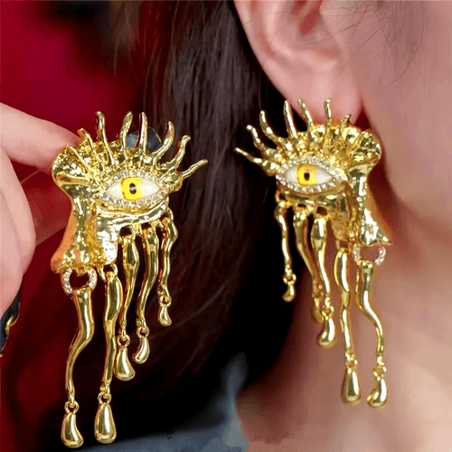 Golden Vision Drip Earrings