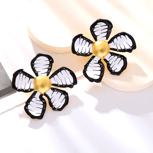 Abstract Bloom Petal Studs