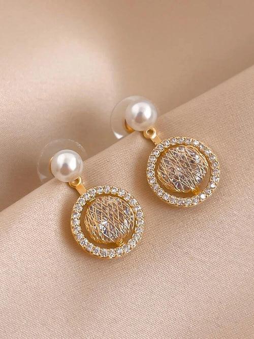 Pearl & Zircon Earring Jackets