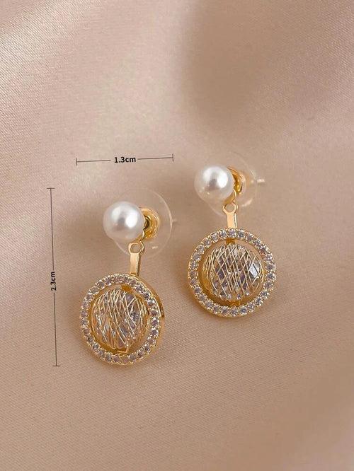 Pearl & Zircon Earring Jackets