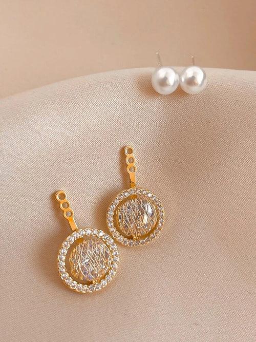 Pearl & Zircon Earring Jackets