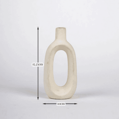 Kieko Vase Off White