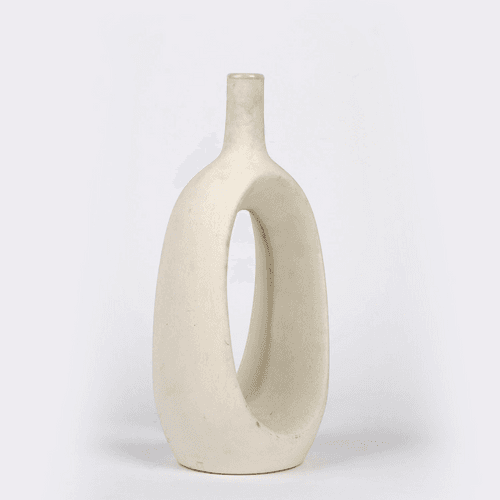 Kieko Vase Off White