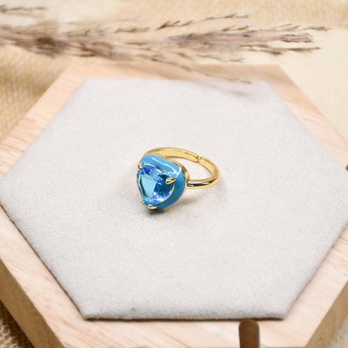 Crystal Heart Ring