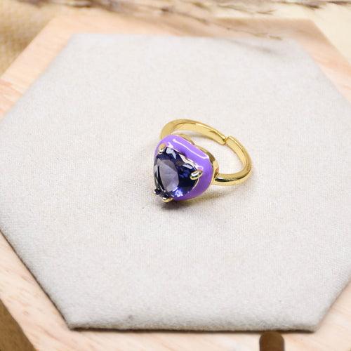 Crystal Heart Ring