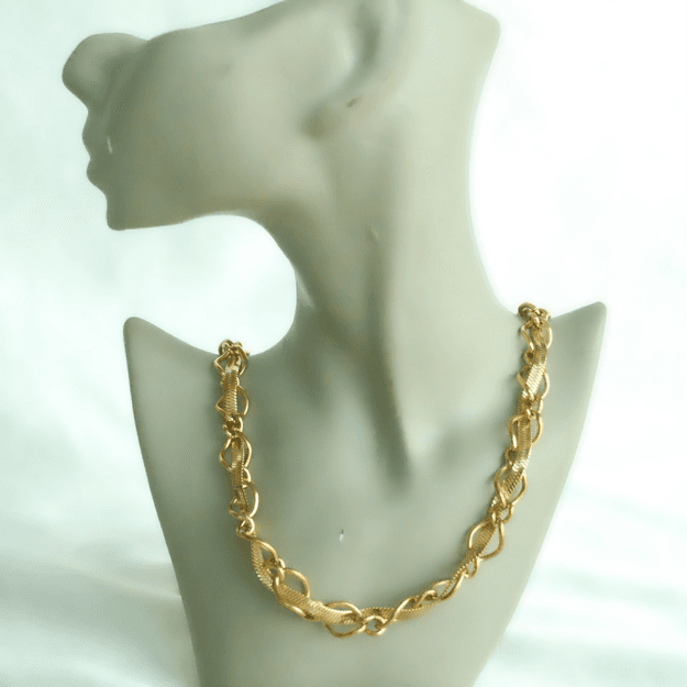 Twisted Snake Link Chain Necklace