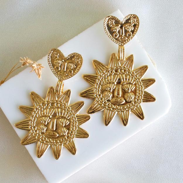 The Sun Statement Earrings