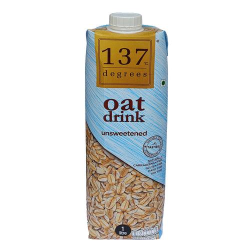 137 degrees Oat Drink Unsweetened, 1 Litre