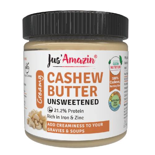 Jus Amazin Creamy Cashew Butter - Unsweetened 200g