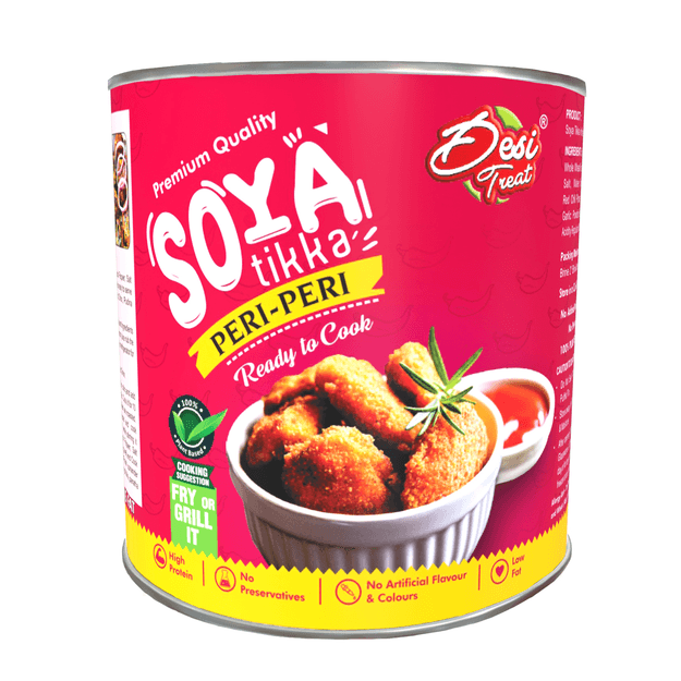 Desi Treat Soya Tikka Peri Peri, 800gm