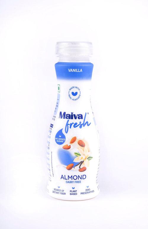 Maiva Fresh Almond Drink Vanilla 250ml (Pack of 4)