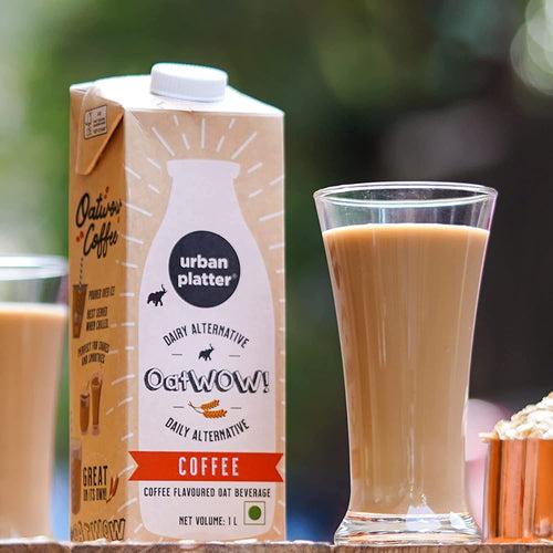 Urban Platter OatWOW Coffee Oat Beverage, 1L [Plant-based Dairy Alternative]