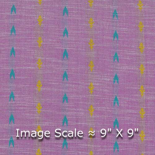 Cotton Jacquard Butti Purple X White Cross Tone 43 Inches Width Washed Fabric