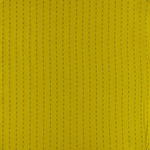 Cotton Jacquard Butti Acid LIme Green Colour 43 Inches Width Washed Fabric