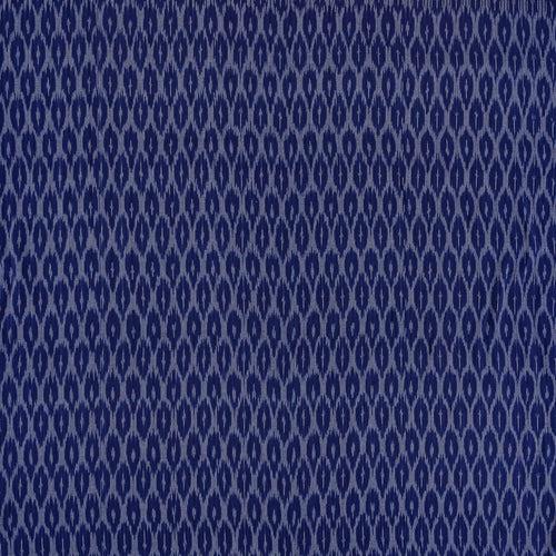 Cotton Ikat Dark Blue Colour 43 Inches Width Washed Fabric