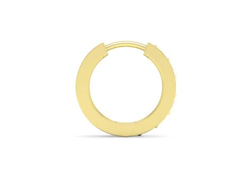 Legion Solitaires Men's Hoop Earring (Gold) (1 Pc Only)