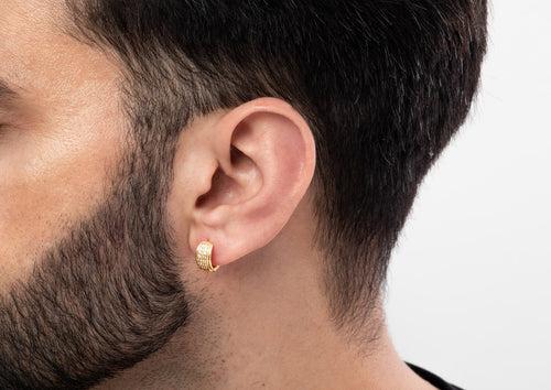 Convex Men's Hoop Earring (1 Pc Only)