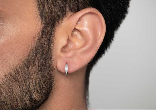 Radiant Flux Mini Hoop Earring for Men (1 Pc Only)