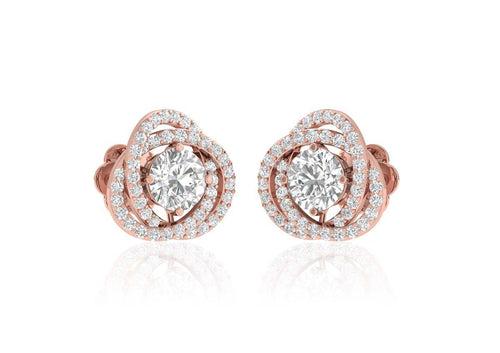 Twisted Together Solitaire Studs