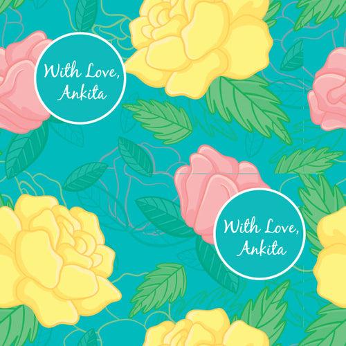Roses © Personalized Gift Wrapping Paper - 20 Sheets