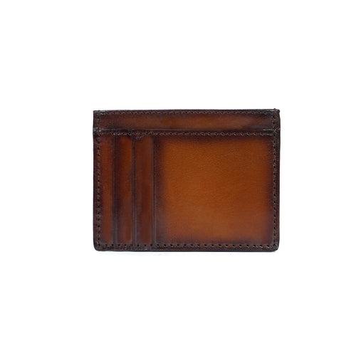 Tan Card Holder (Horizontal & Vertical Card Slots)