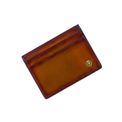 Tan Card Holder (Horizontal & Vertical Card Slots)