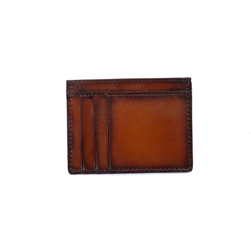 Tan Card Holder (Horizontal & Vertical Card Slots)