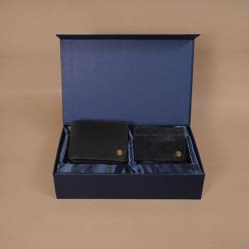 Combo Pack of Bi-Fold Wallet & Card Holder in Genuine leather