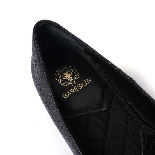 Snake Skin Black Jalsa Jutti